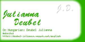 julianna deubel business card